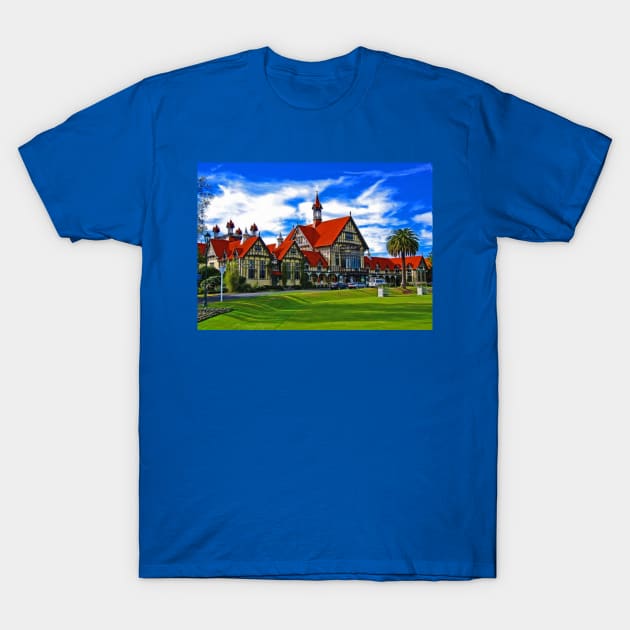 The Old Baths House, Rotorua, New Zealand T-Shirt by vadim19